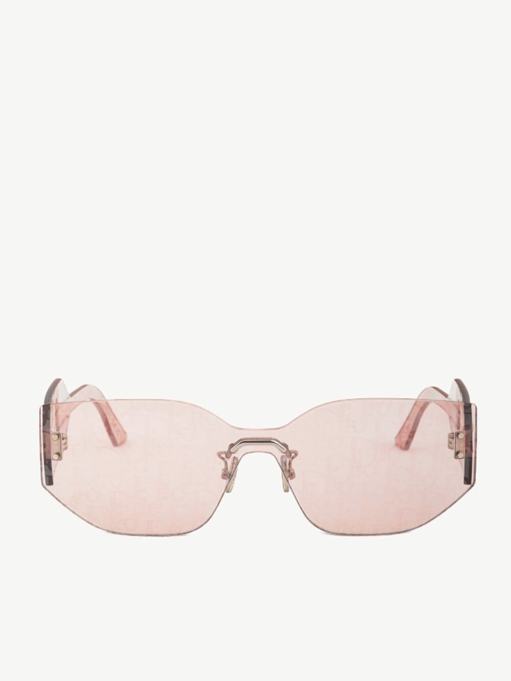 Christian Dior DiorClub M6U Pink Monogram Shield Sunglasses - Picture 2 of 9